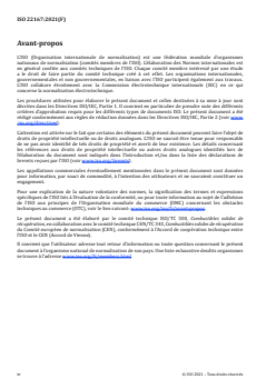 ISO 22167:2021 - Combustibles solides de récupération — Détermination de la teneur en composés volatils
Released:3/26/2021 - Page 4 preview