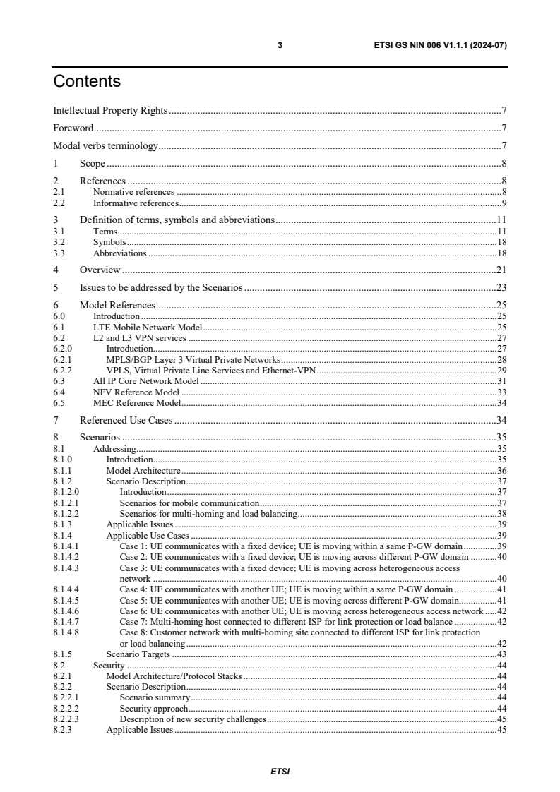 ETSI GS NIN 006 V1.1.1 (2024-07) - Non-IP Networking (NIN); Scenario Definitions of Next Generation Protocols (NGP)