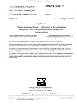 SIST-TS CEN/TS 14541-2:2022 - Page 3 preview