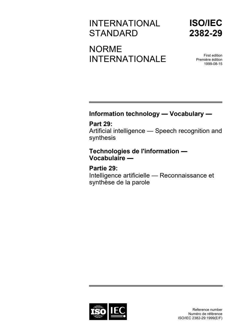 ISO/IEC 2382-29:1999