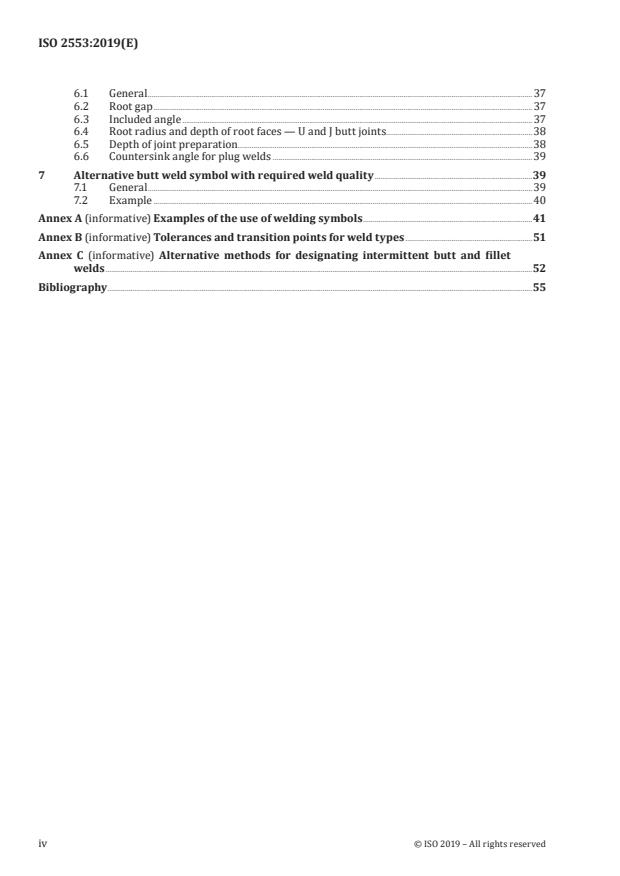 ISO 2553:2019 ISO 2553:2019 - Welding and allied processes -- Symbolic representation on drawings -- Welded joints - Page 4 preview