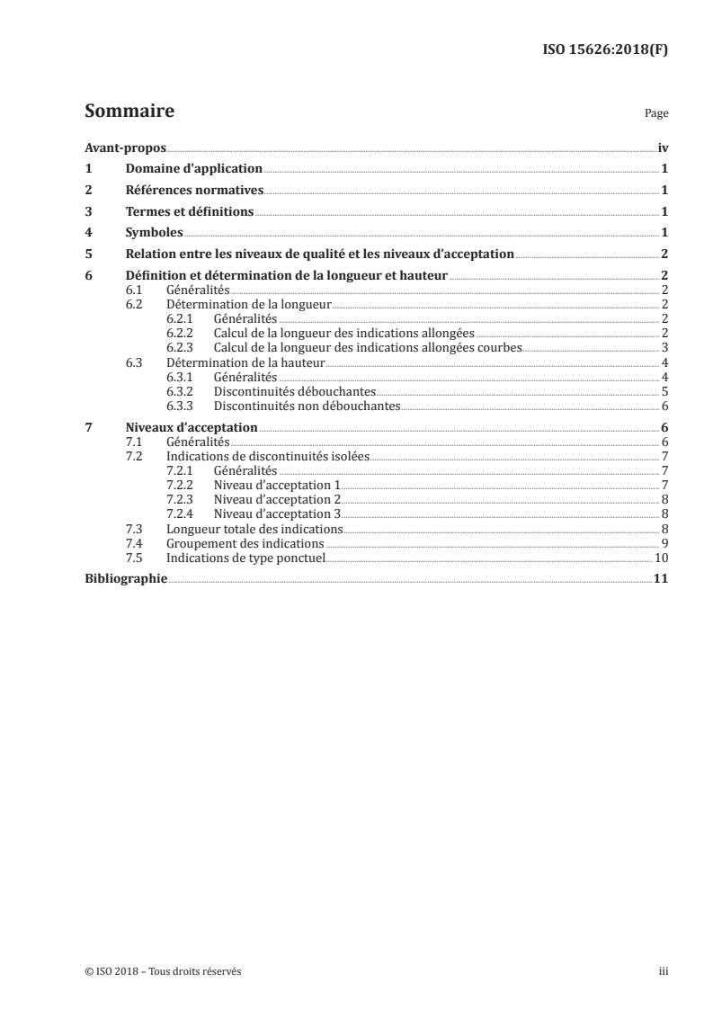 ISO 15626:2018 - Essais non destructifs des assemblages soudés — Technique de diffraction des temps de vol (méthode TOFD) — Niveaux d'acceptation
Released:7/20/2018