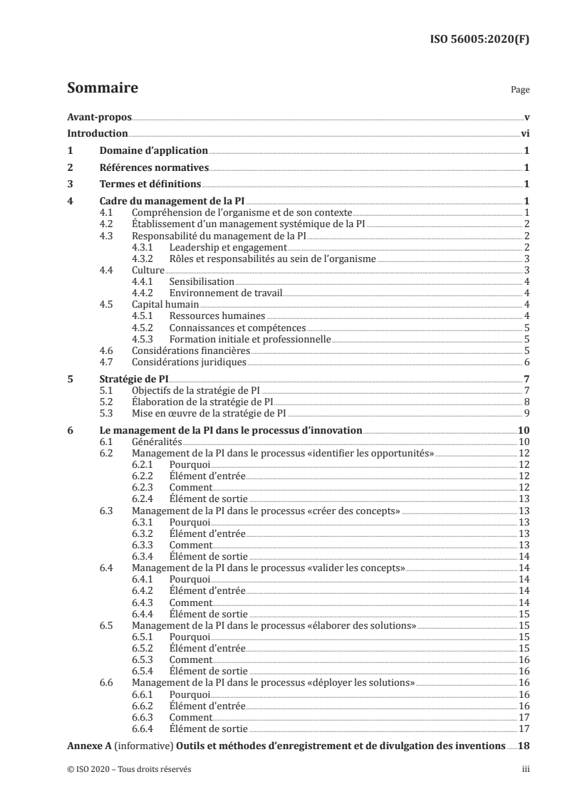 ISO 56005:2020 - Management de l’innovation — Outils et méthodes de management de la propriété intellectuelle — Recommandations
Released:11/24/2020