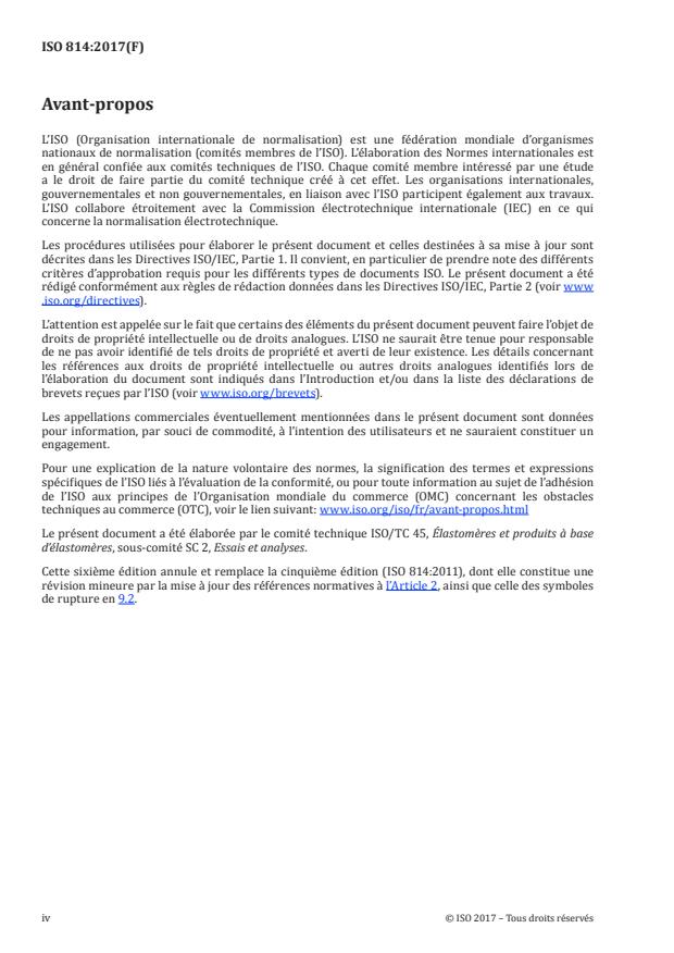ISO 814:2017 ISO 814:2017 - Caoutchouc vulcanisé ou thermoplastique -- Détermination de l'adhérence au métal -- Méthode a deux plaques - Page 4 preview