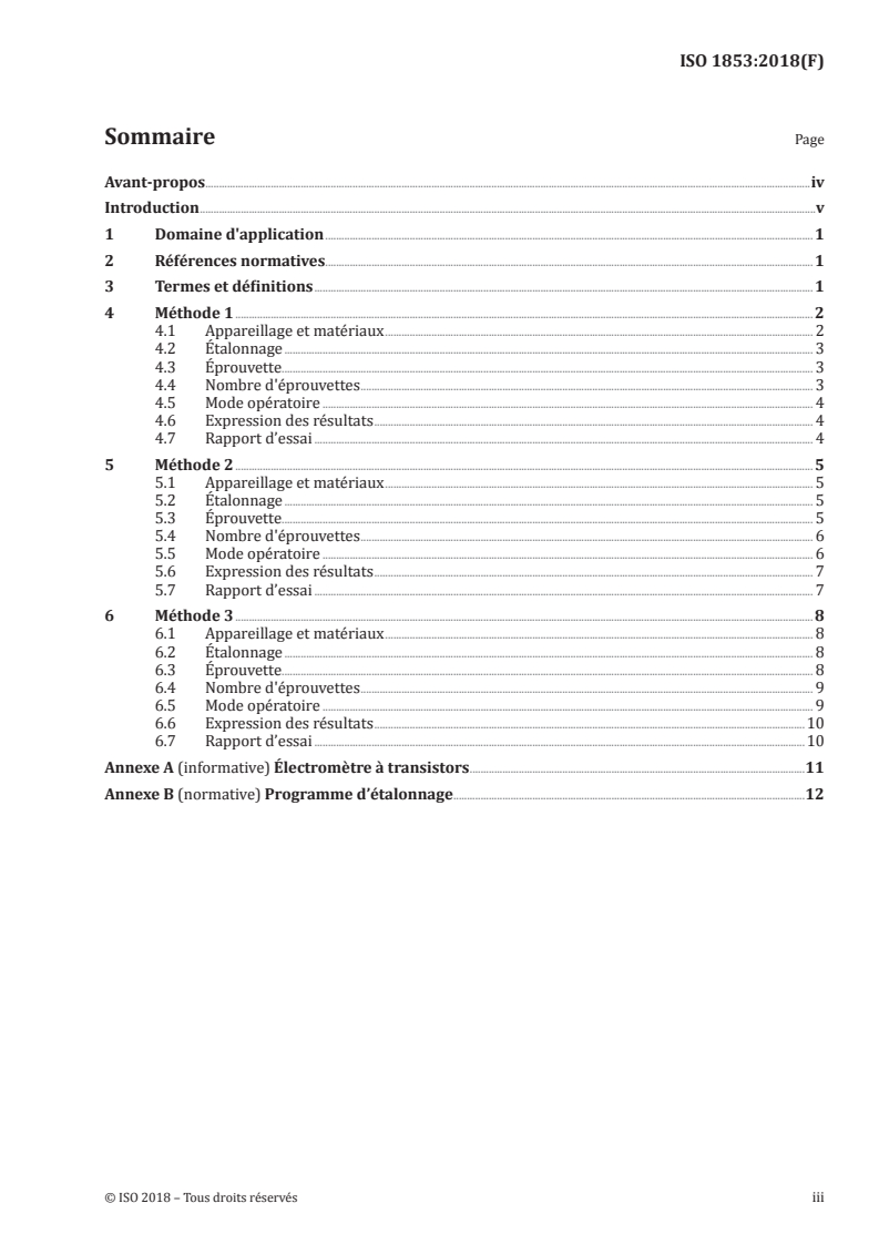 ISO 1853:2018 - Caoutchoucs vulcanisés ou thermoplastiques conducteurs et dissipatifs — Mesurage de la résistivité
Released:8/2/2019