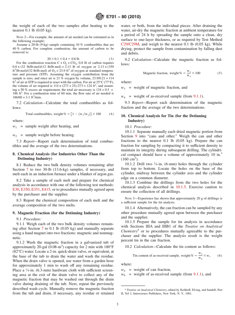 ASTM E701-80(2010) - Standard Test Methods for Municipal Ferrous Scrap