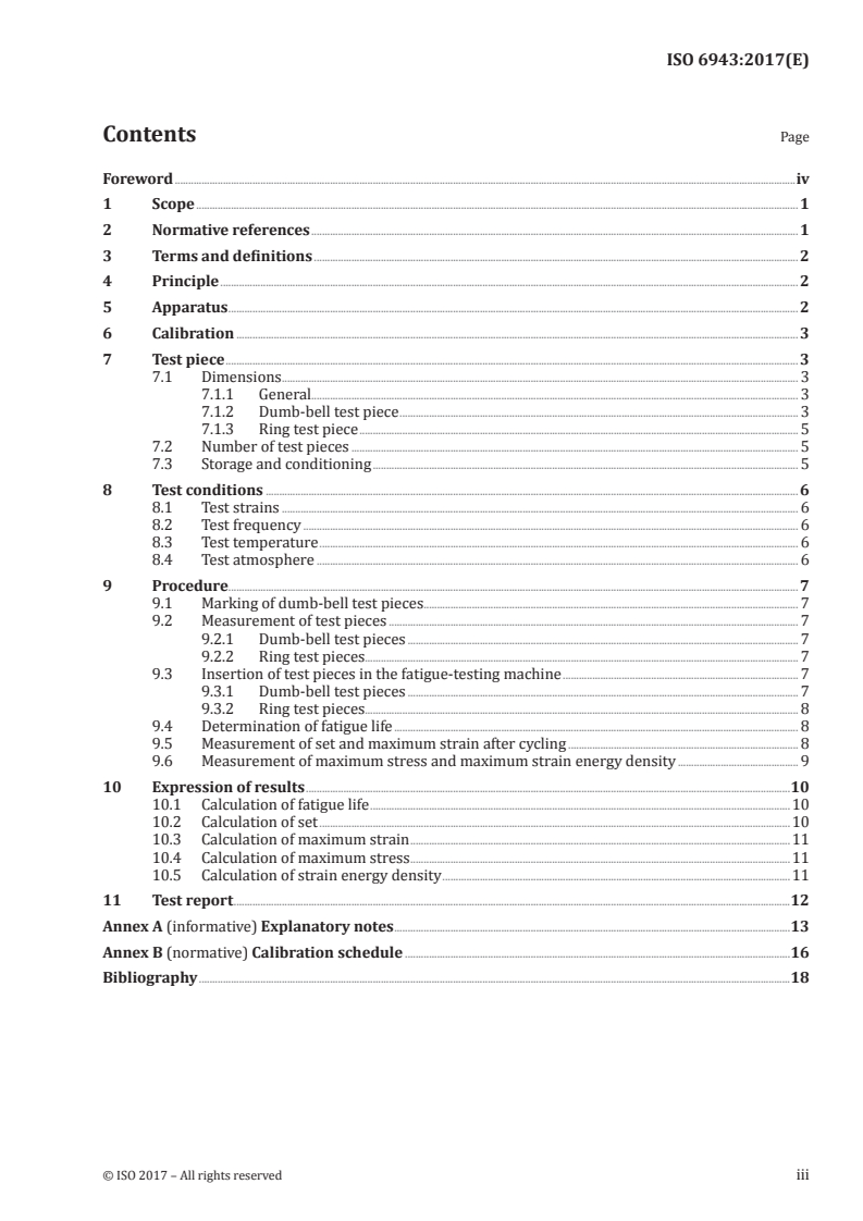 ISO 6943:2017 ISO 6943:2017 - Rubber, vulcanized — Determination of tension fatigue
Released:8/9/2017