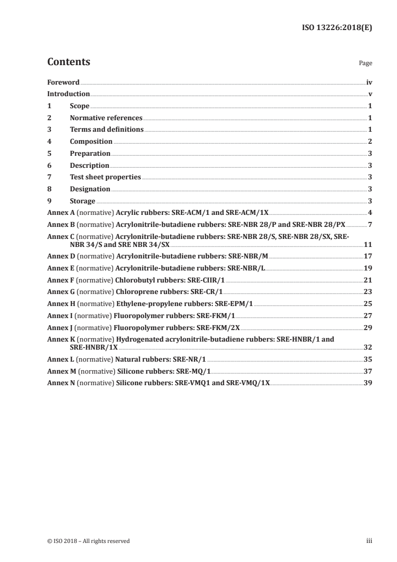 ISO 13226:2018 - Rubber — Standard reference elastomers (SREs) for characterizing the effect of liquids on vulcanized rubbers
Released:6/8/2018