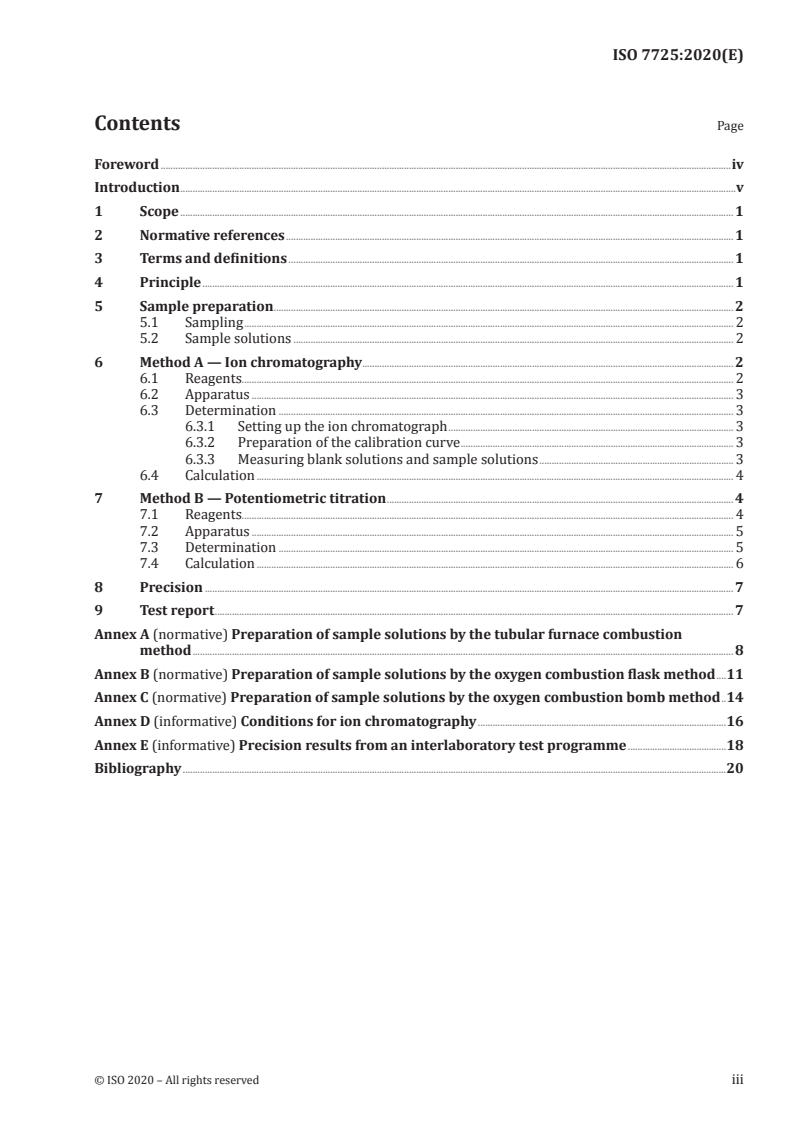 ISO 7725:2020 - Rubber and rubber products — Determination of chlorine and bromine content
Released:1/23/2020