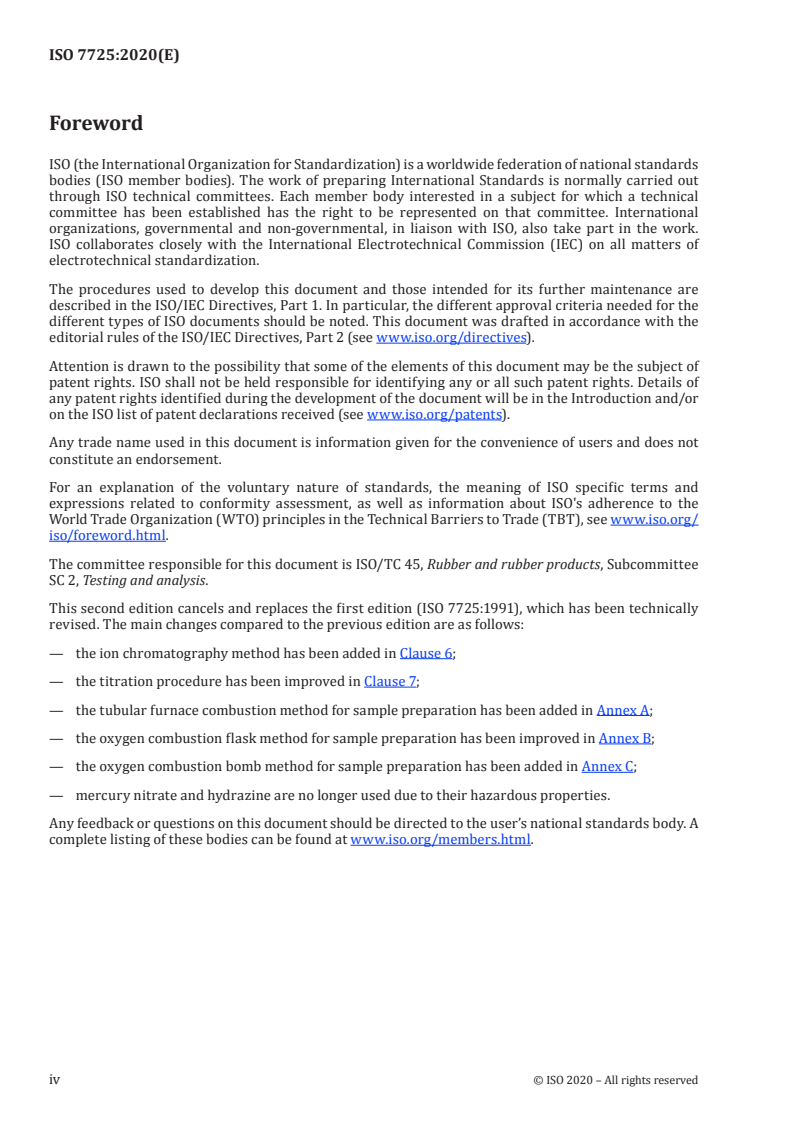 ISO 7725:2020 ISO 7725:2020 - Rubber and rubber products — Determination of chlorine and bromine content
Released:1/23/2020 - Page 4 preview