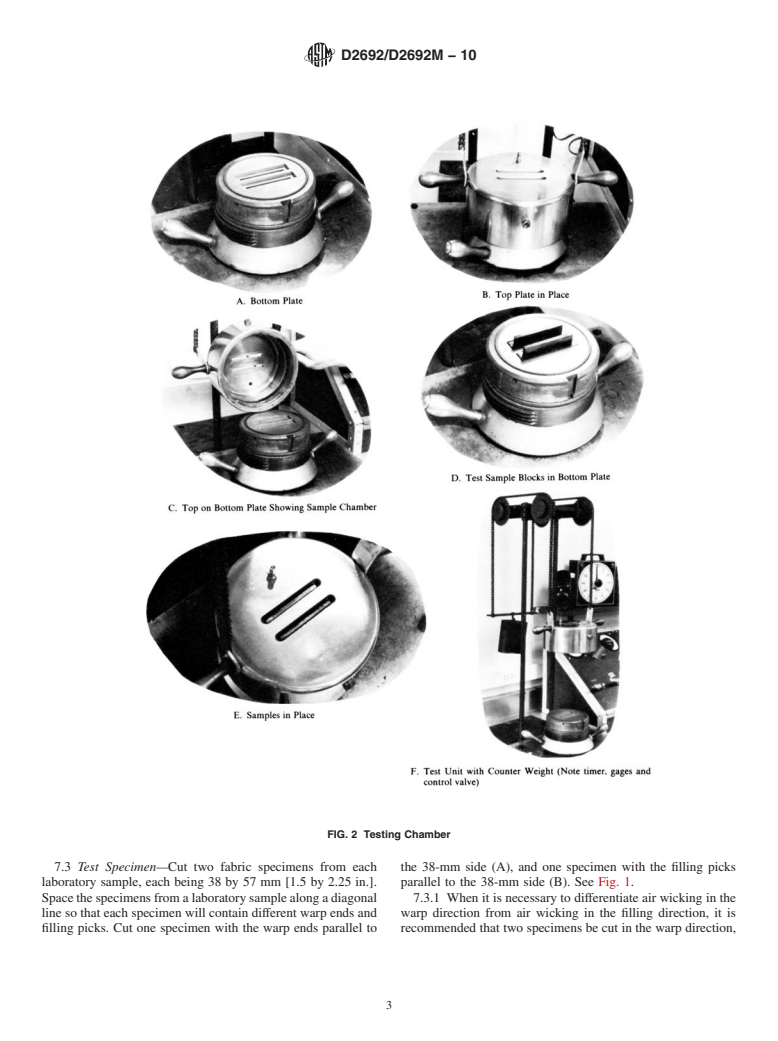 ASTM D2692/D2692M-10 - Standard Test Method for Air Wicking of Tire Fabrics, Tire Cord Fabrics, Tire Cord, and Yarns