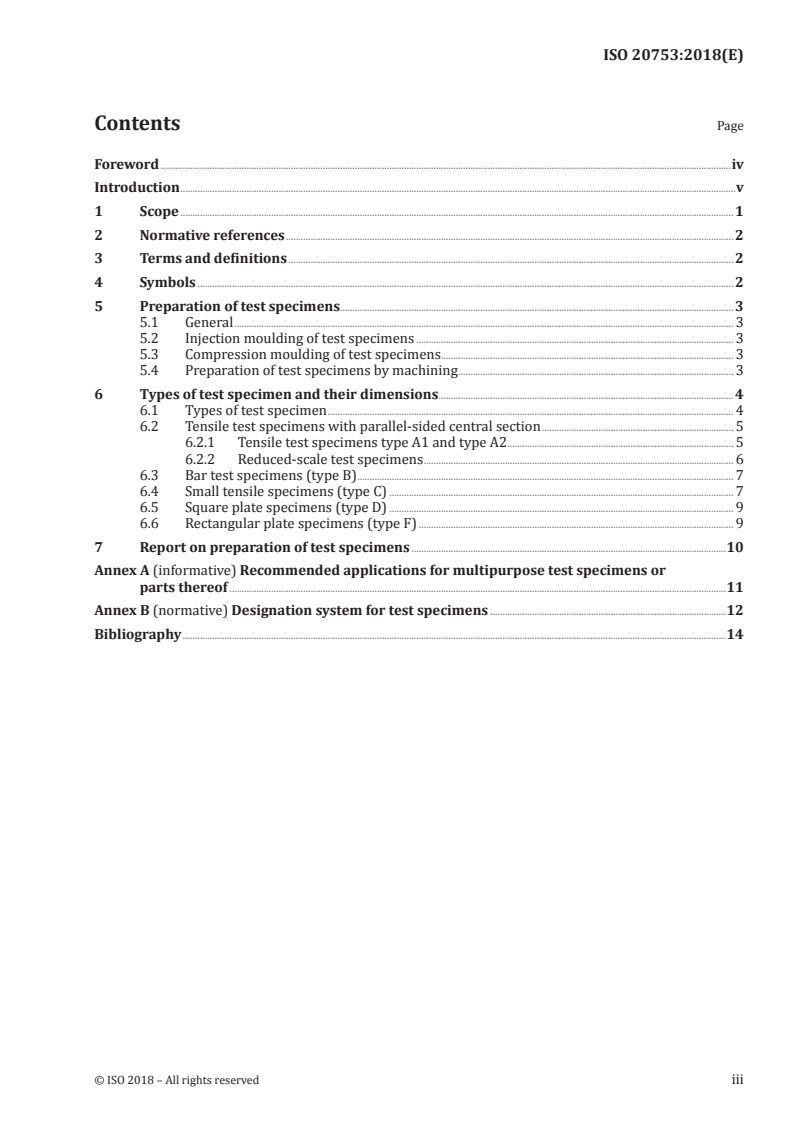 ISO 20753:2018 - Plastics — Test specimens
Released:10/19/2018