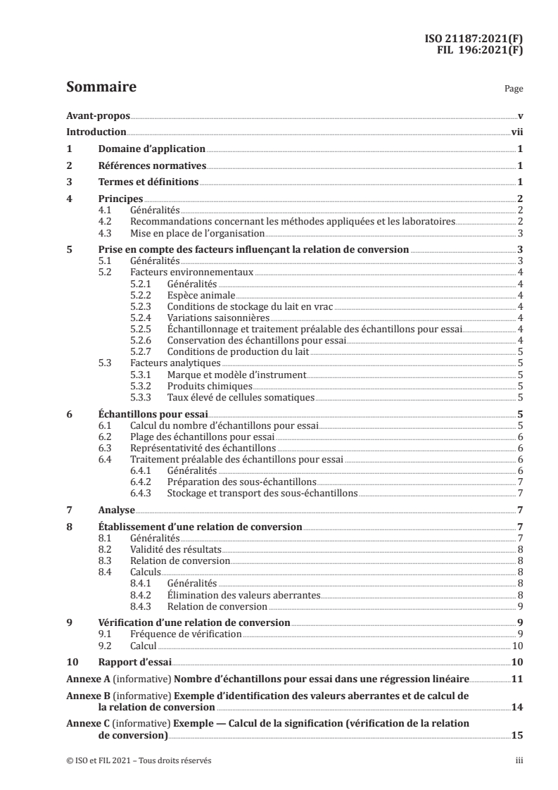 ISO 21187:2021 - Lait — Mesure quantitative de la qualité microbiologique — Lignes directrices pour établir et vérifier une relation de conversion entre les résultats de la méthode alternatif et les résultats de la méthode d’ancrage
Released:2/23/2021