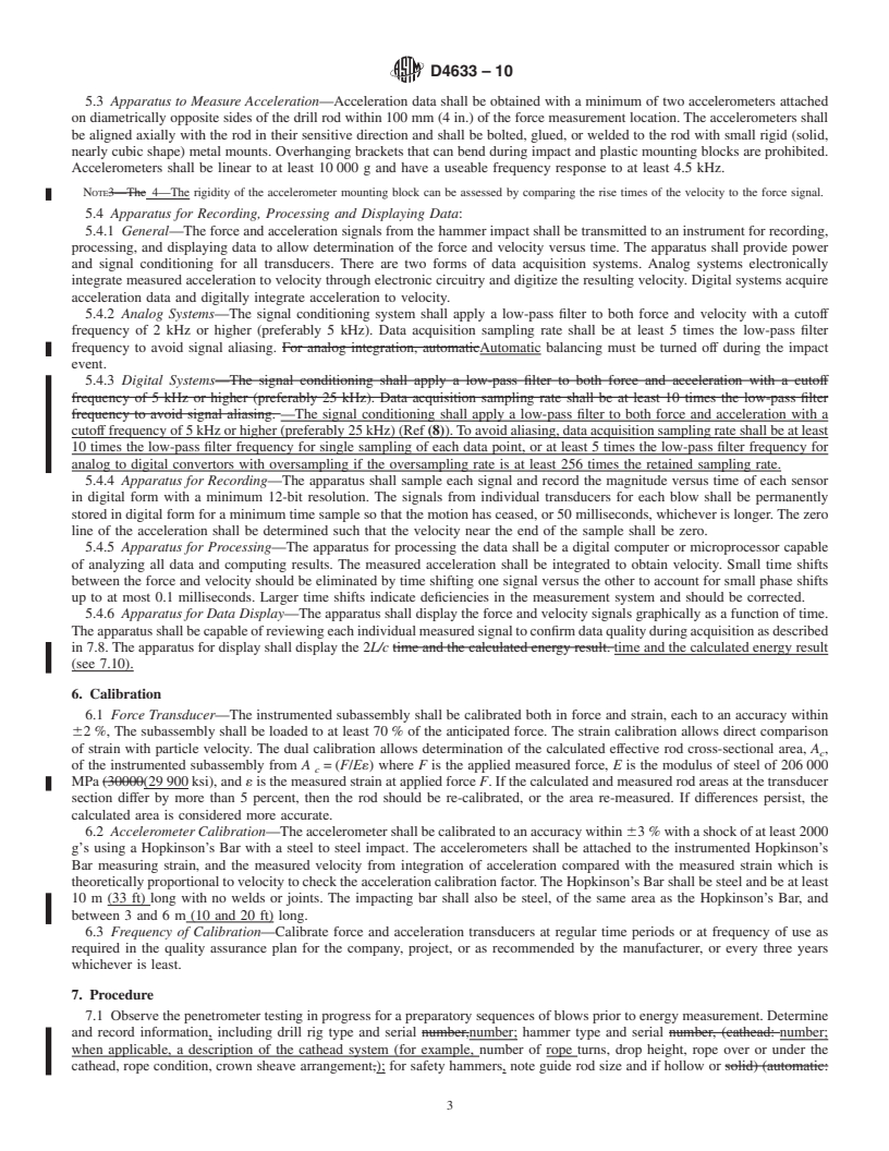 REDLINE ASTM D4633-10 - Standard Test Method for Energy Measurement for Dynamic Penetrometers