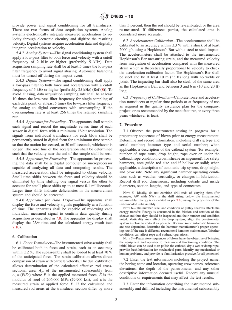 ASTM D4633-10 - Standard Test Method for Energy Measurement for Dynamic Penetrometers