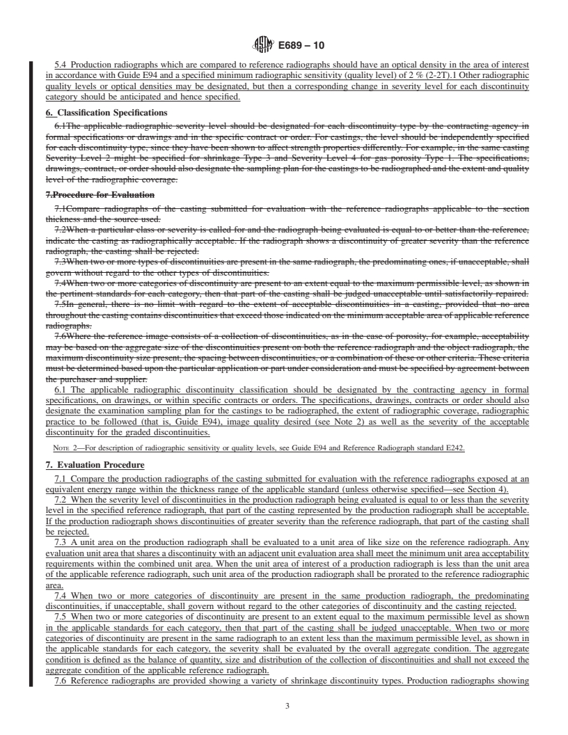 REDLINE ASTM E689-10 - Standard Reference Radiographs for Ductile Iron Castings