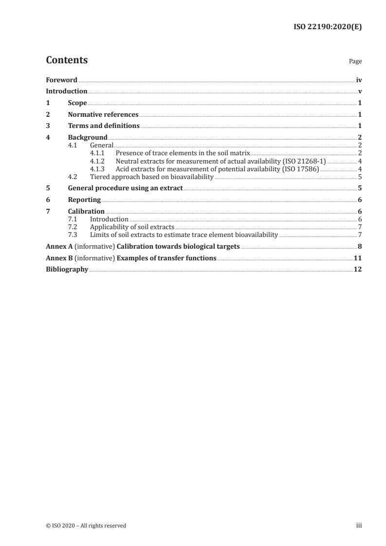 ISO 22190:2020 - Soil quality — Use of extracts for the assessment of bioavailability of trace elements in soils
Released:3/26/2020