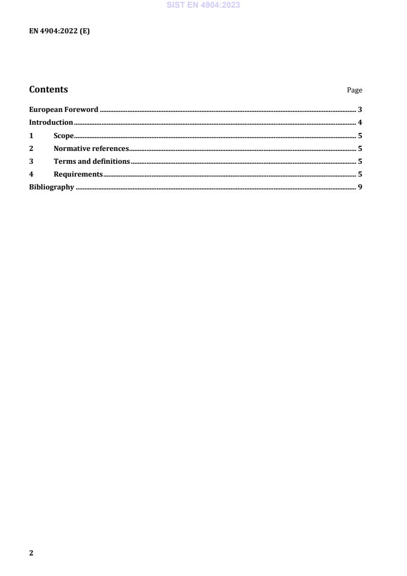 EN 4904:2022 EN 4904:2023 - Page 4 preview
