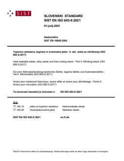 EN ISO 683-5:2021 EN ISO 683-5:2021 - Page 1 preview