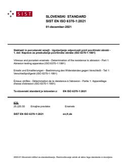 SIST EN ISO 6370-1:2021 - Page 1 preview