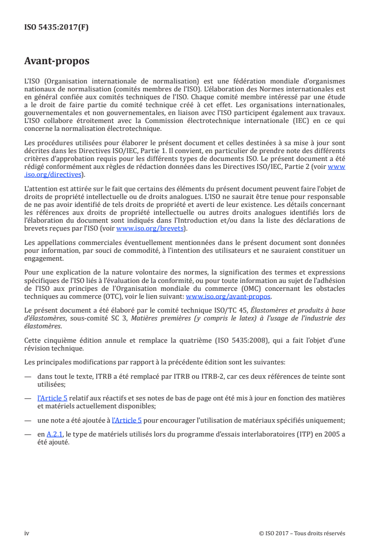 ISO 5435:2017 ISO 5435:2017 - Ingrédients de mélange du caoutchouc — Noir de carbone — Détermination du pouvoir colorant
Released:2/12/2018 - Page 4 preview