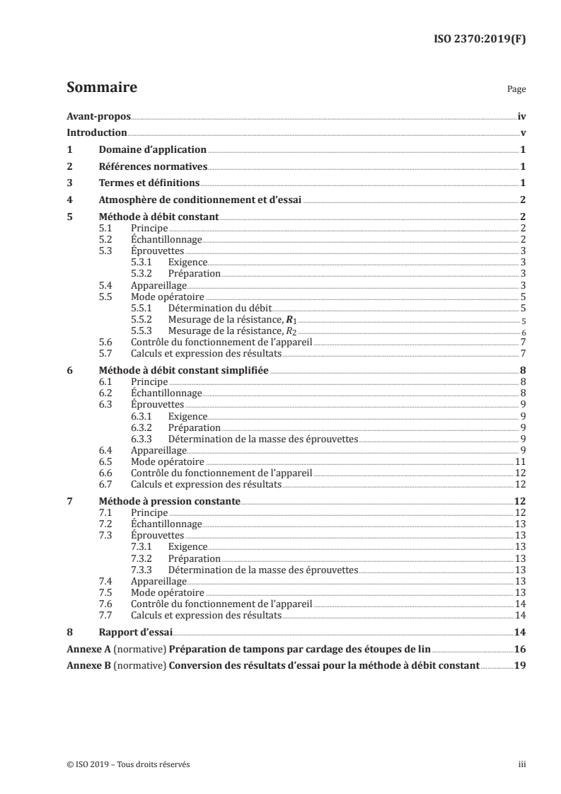 ISO 2370:2019 - Textiles — Détermination de la finesse des fibres de lin — Méthodes perméamétriques
Released:1/24/2019