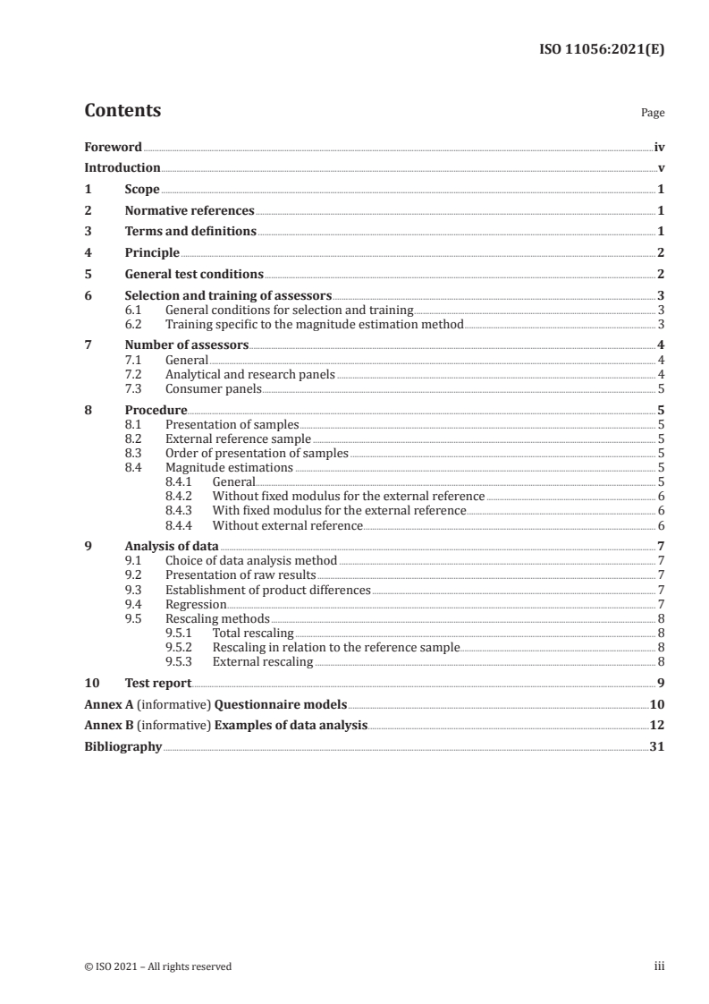 ISO 11056:2021 - Sensory analysis — Methodology — Magnitude estimation method
Released:5/27/2021