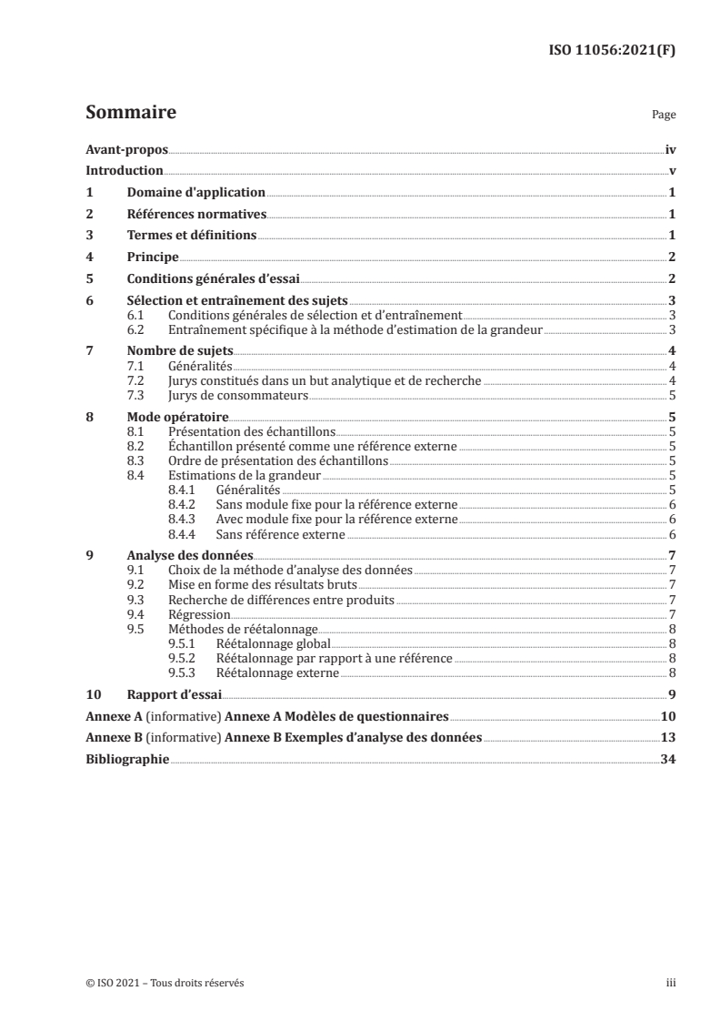 ISO 11056:2021 - Analyse sensorielle — Méthodologie — Méthode d'estimation de la grandeur
Released:5/27/2021