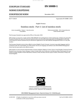 EN 10088-1:2023 EN 10088-1:2024 - Page 3 preview