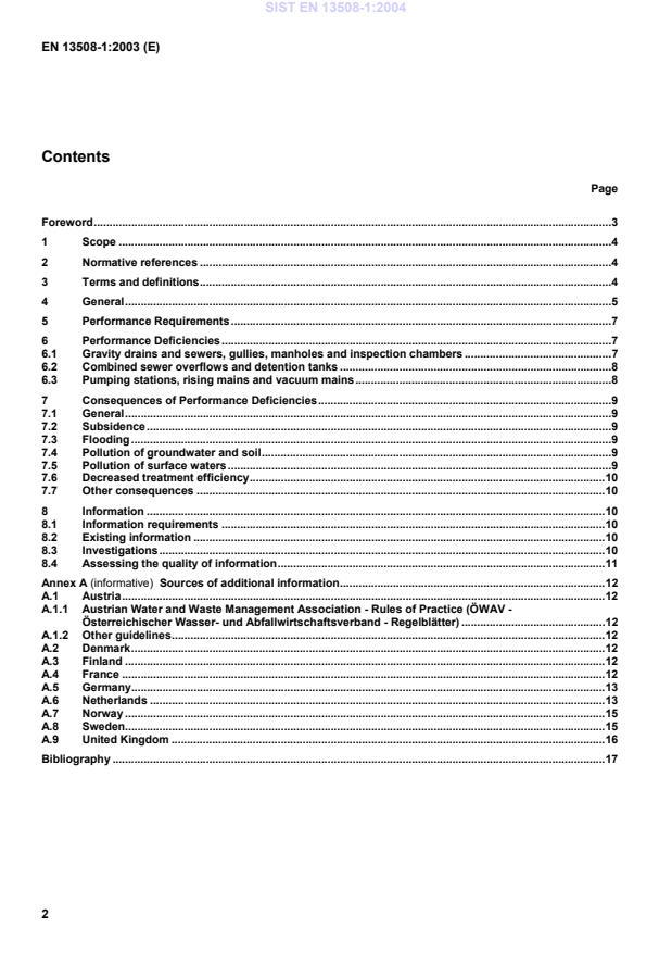 EN 13508-1:2003 EN 13508-1:2004 - Page 4 preview