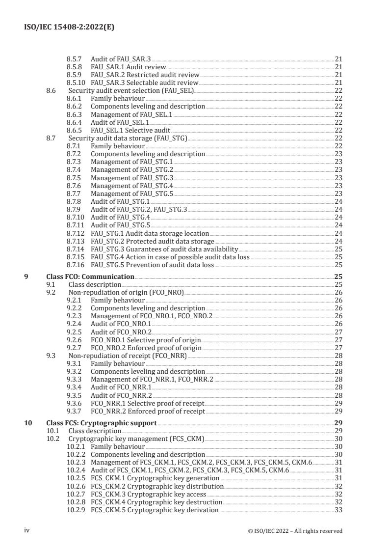 ISO/IEC 15408-2:2022 ISO/IEC 15408-2:2022 - Information security, cybersecurity and privacy protection — Evaluation criteria for IT security — Part 2: Security functional components
Released:9. 08. 2022 - Page 4 preview