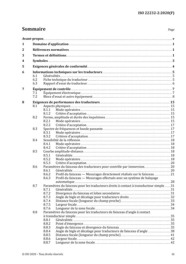 ISO 22232-2:2020 ISO 22232-2:2020 - Essais non destructifs — Caractérisation et vérification de l'appareillage de contrôle par ultrasons — Partie 2: Traducteurs
Released:9/18/2020