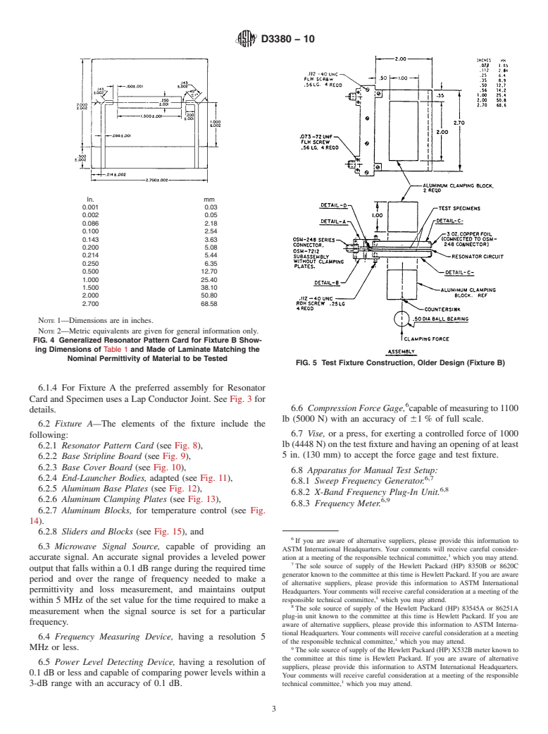 ASTM D3380-10 - Standard Test Method for Relative Permittivity (Dielectric Constant) and Dissipation Factor of Polymer-Based Microwave Circuit Substrates