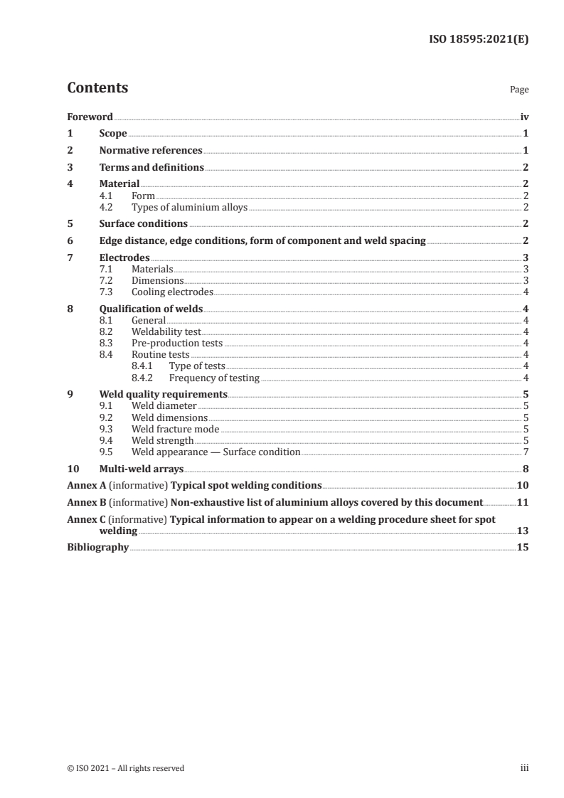 ISO 18595:2021 ISO 18595:2021 - Resistance welding — Spot welding of aluminium and aluminium alloys — Weldability, welding and testing
Released:1/26/2021 - Page 3 preview