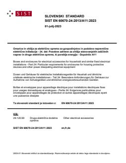 SIST EN 60670-24:2013/A11:2023 - Page 1 preview