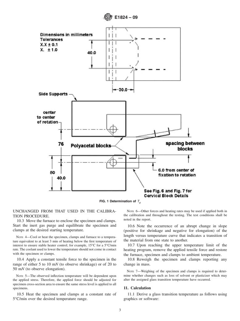 ASTM E1824-09 - Standard Test Method for  Assignment of a Glass Transition Temperature Using Thermomechanical Analysis: Tension Method