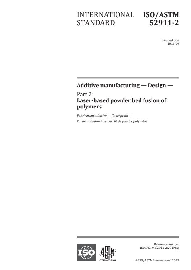 ISO/ASTM 52911-2:2019 - Additive manufacturing -- Design