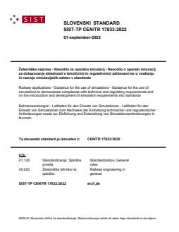 TP CEN/TR 17833:2022 - Page 1 preview