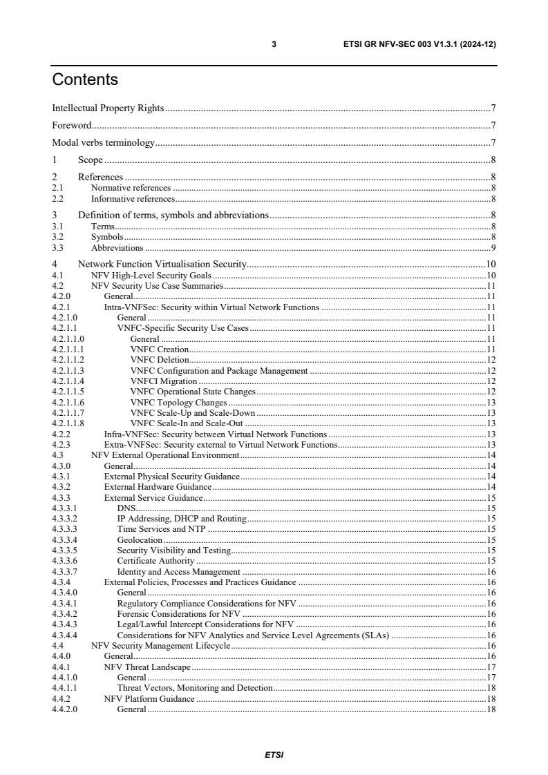 ETSI GR NFV-SEC 003 V1.3.1 (2024-12) - Network Functions Virtualisation (NFV); NFV Security; Security and Trust Guidance