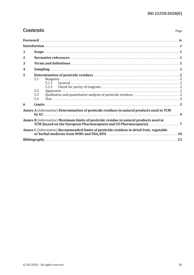 ISO 22258:2020 ISO 22258:2020 - Traditional Chinese medicine — Determination of pesticide residues in natural products by gas chromatography
Released:7/24/2020