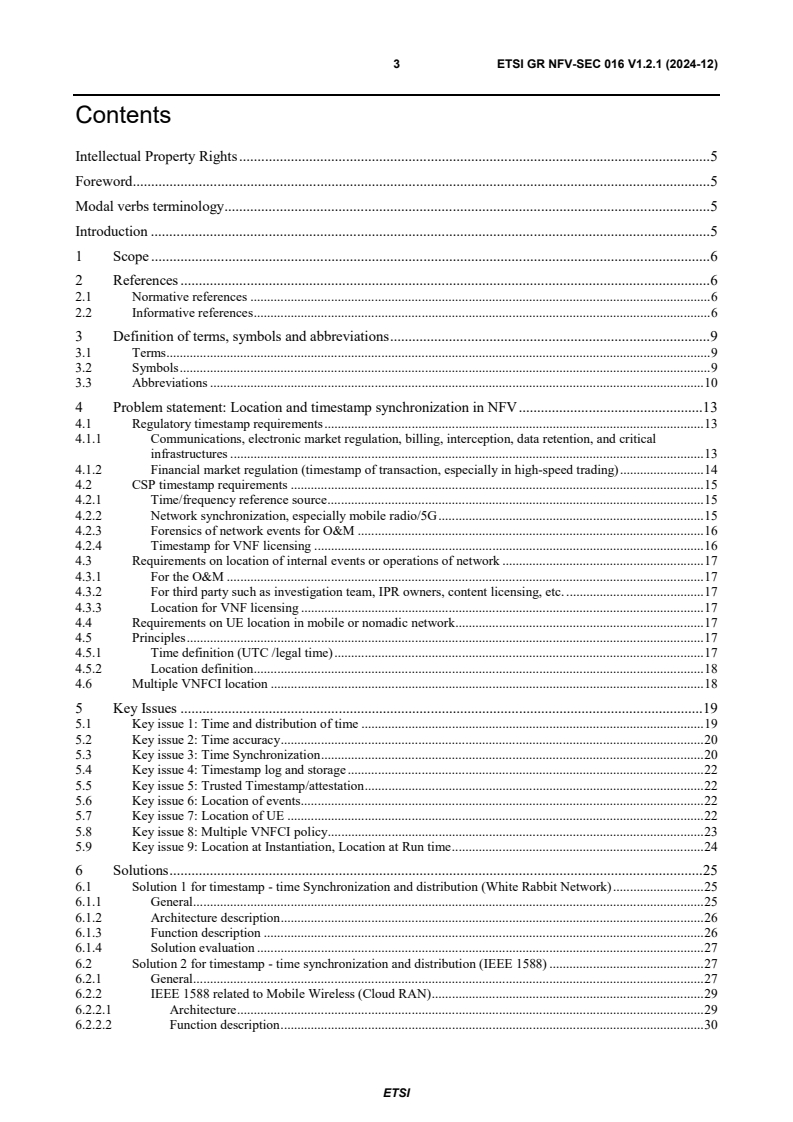 ETSI GR NFV-SEC 016 V1.2.1 (2024-12) - Network Functions Virtualisation (NFV); Security; Location, locstamp and timestamp; Report on location, timestamping of VNFs
