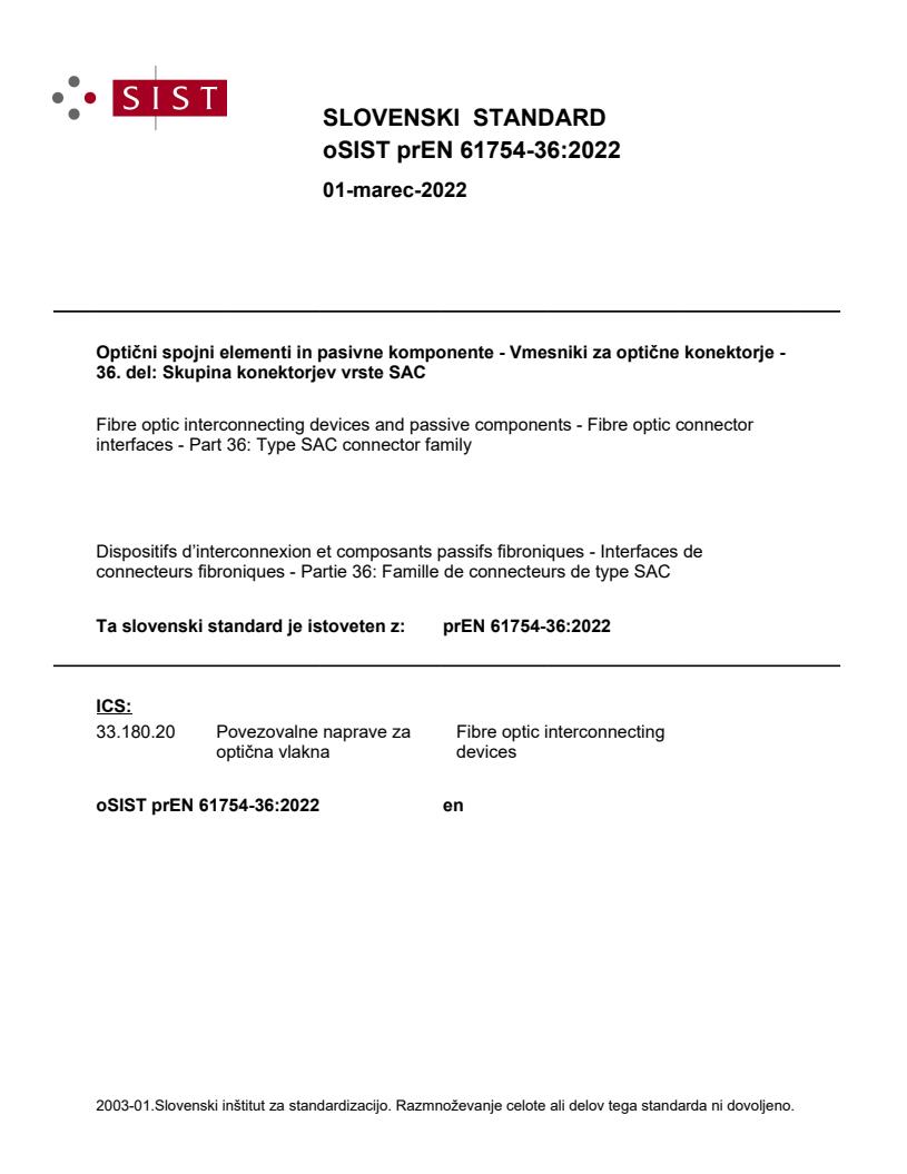 prEN 61754-36:2022