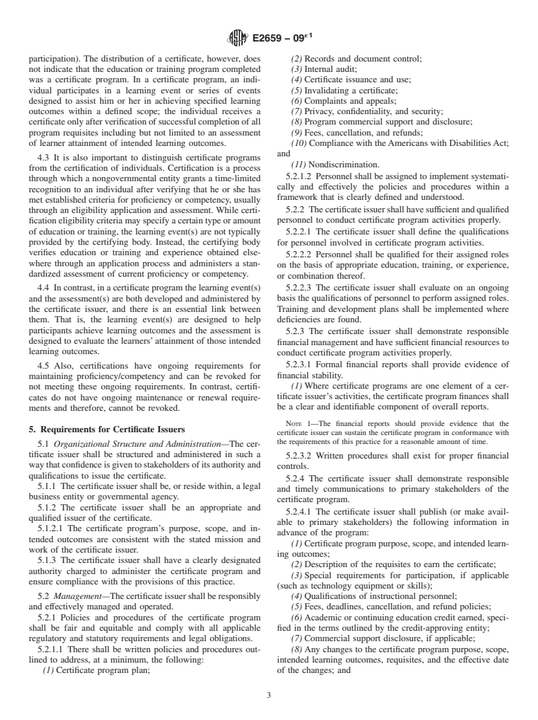 ASTM E2659-09e1 - Standard Practice for Certificate Programs