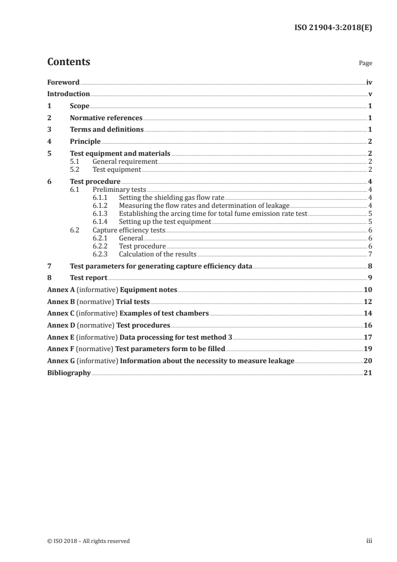 ISO 21904-3:2018 - Health and safety in welding and allied processes — Requirements, testing and marking of equipment for air filtration — Part 3: Determination of the capture efficiency of on-torch welding fume extraction devices
Released:2/28/2018