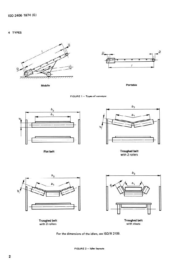 SIST ISO 2406:1997 ISO 2406:1974 - Continuous mechanical handling equipment -- Mobile and portable conveyors -- Constructional specifications - Page 4 preview