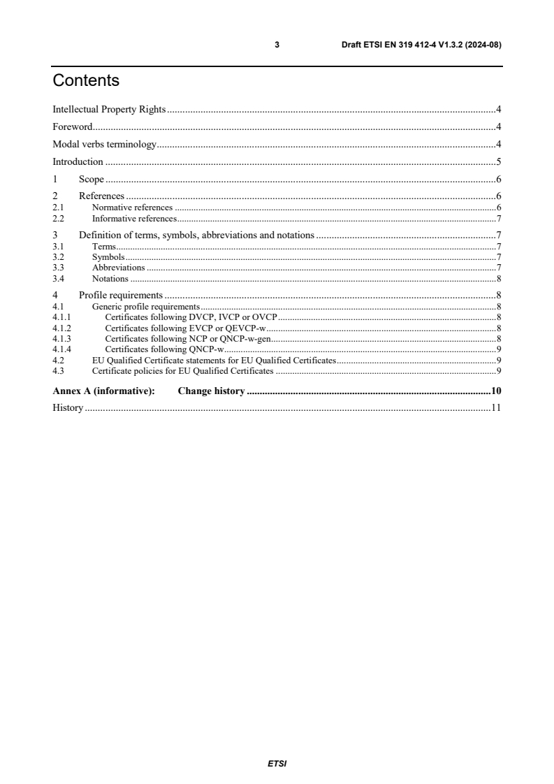 ETSI EN 319 412-4 V1.3.2 (2024-08) - Electronic Signatures and Trust Infrastructures (ESI); Certificate Profiles; Part 4: Certificate profile for web site certificates
