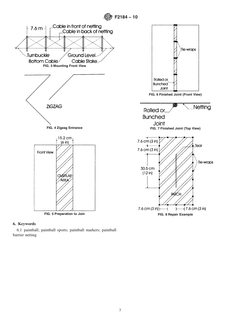 ASTM F2184-10 - Standard Guide for Installation of Paintball Barrier Netting