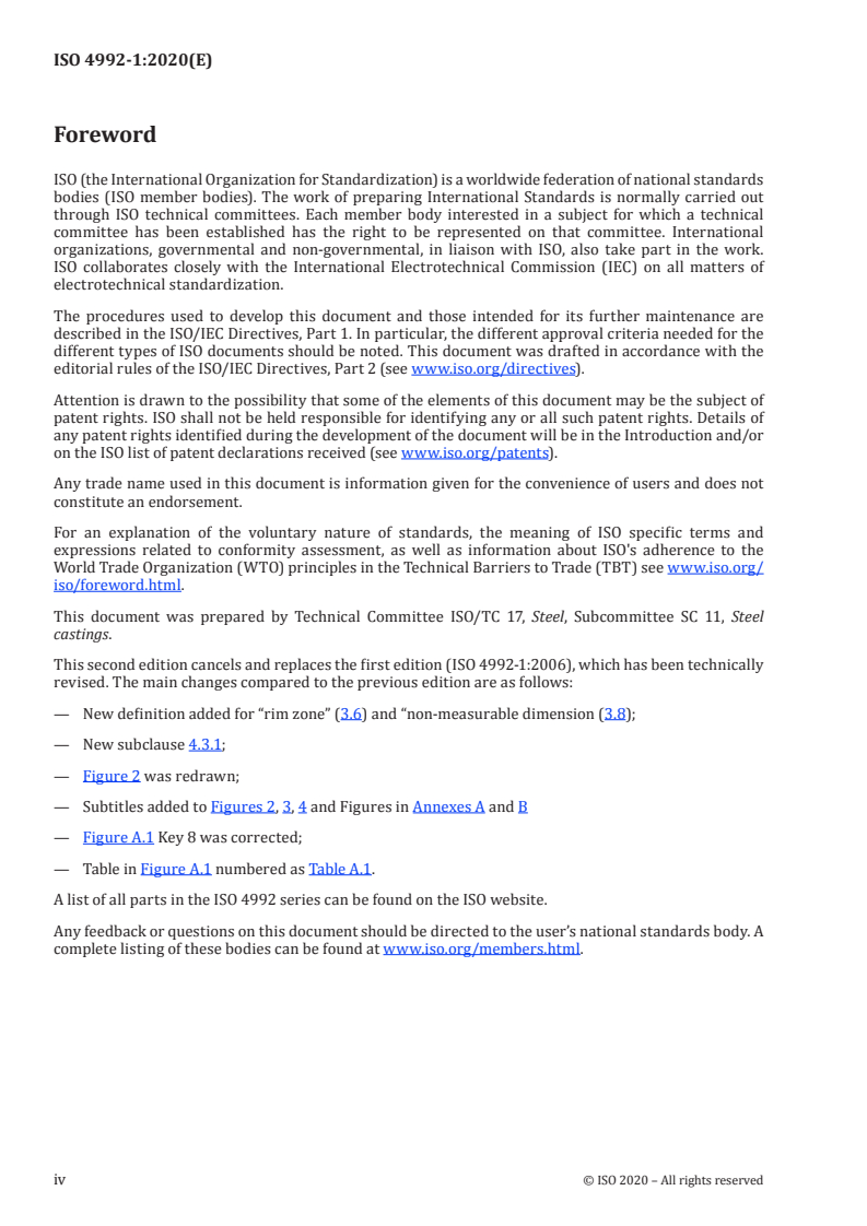 ISO 4992-1:2020 ISO 4992-1:2020 - Steel castings — Ultrasonic testing — Part 1: Steel castings for general purposes
Released:3/15/2020 - Page 4 preview