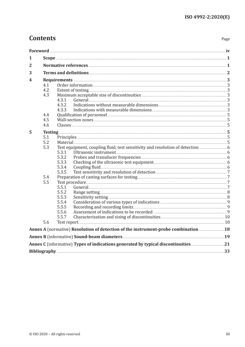 ISO 4992-2:2020 - Steel castings — Ultrasonic testing — Part 2: Steel castings for highly stressed components
Released:3/15/2020