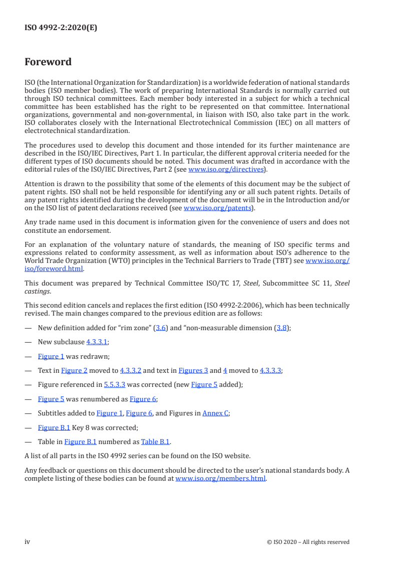 ISO 4992-2:2020 ISO 4992-2:2020 - Steel castings — Ultrasonic testing — Part 2: Steel castings for highly stressed components
Released:3/15/2020 - Page 4 preview
